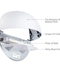 Silent Wall Sconce Fly Light Trap Kills Mosquitoes Moths And Gnats With Uv Glue Boards Quiet Indoor Pest Control showing UV bulb and sticky board holder.