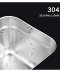304 stainless steel interior of a Massive 30 50 Watt Digital Ultrasonic Cleaner Bath for Jewelry and Glasses.
