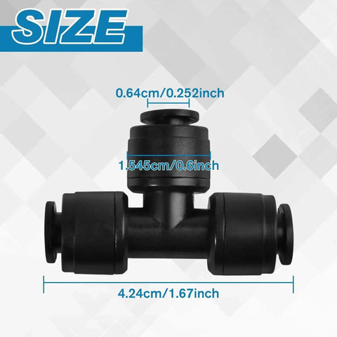 Thirty Pack Quick Connect Tee Fittings For One Quarter Inch Drip Tubing Irrigation System Leak Free Drip Lock Fittings No Fuss Install