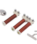 Hands On Electromagnet Experiment Kit With Helical Coil Current Tester Electric Hook Set And Portable Plastic Case components.