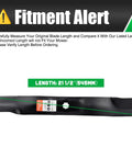 42 Inch Mower Blades For John Deere Riding Lawn Mowers With 7 Point Star Spindle Compatible, length 21.5 inches, fitment alert