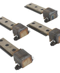 Hidden Door Hinges With Adjustable Offset Arm For Most Cars, Stainless Steel Construction With Oil Lite Bushings, Fits Your Ride, Sold In Sets Of Four For Two Doors, Requires Body Modification, Lifetime Guarantee; four car hinges