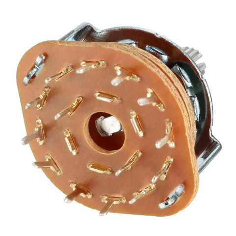 Rad 2P6T 2 Pole 6 Position Rotary Switch Band Selector 1 Deck For Radios TVS And Industrial Control Panels 9mm Mount
