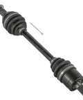 Rear Right Complete CV Joint Axle For Honda Rancher 420 TRX420FA TRX420FPA 4x4 AT EPS 2009 2010 2011 2012 2013 2014 Replacement Direct Fit Beefed Up Heavy Duty OEM Grade Assembly Built For Rugged Off Road Use; black axle with boot and cotter pin