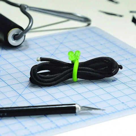 Silicone Cable Tie Set For Easy Cord Organization Including 4 Inch, 6 Inch, And 12 Inch Ties In Black Blue And Green Reusable Bundling Straps For Earphones, Computer Cords, Home Office And Kitchen
