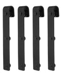 Heavy Duty Cabinet Sliding Barn Door Hardware Kit For TV Stands And Cupboards Storage Cabinets With J Shape Hanger Type 1 black steel