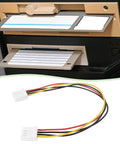 20cm 4 Pin To 4 Pin Floppy Drive Power Cable For 3.5 Inch Floppy And Gotek Drives Internal PC Power Lead For Tight Rigs Easy Install Durable 4 Pin To 4 Pin Adapter For Motherboard, 4-pin cable with white connectors