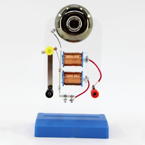 Electric Bell Demonstration Kit For Science Classrooms Hands On Electromagnet Experiment Tool with visible coils and bell.