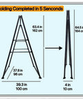 Folded and expanded view of Ultra Cozy Hammock Chair Set With Foldable Anti Tip Stand X Large Swing Chair and Footrest