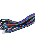 Boss Grade Motor Extension Cord Male To Female XH254 4P Connector Two Meter Extruder Cable For RC Drone Battery Charging Setup, multi-colored wires.