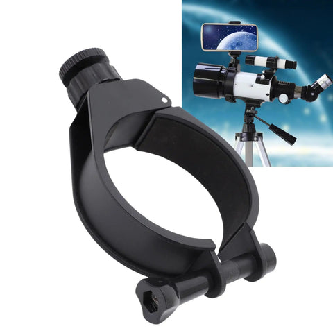 Adjustable Guiding Scope For Telescopes With Stable Platform And Solid Tube Support, Includes Threaded Smartphone Holder Hole