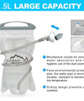 1.5L insulated water bladder for Lightweight Hydration Vest Backpack With 1.5L Insulated Water Bladder ergonomic ventilated pack