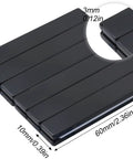 Four MIKEDE neodymium magnet bars with black epoxy, 60 mm x 10 mm x 3 mm, with double-sided adhesive