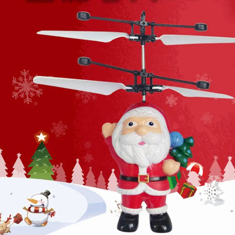 Santa-themed Hand Flying Ball Mini Induction RC Helicopter USB Rechargeable Toy Drone For Teens And Adults