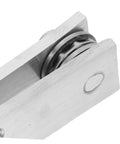 Close-up of Heavy Duty Hidden Hinges For Doors Made Of Stainless Steel 360 Degree Pivot Hinge System showing stainless steel construction.