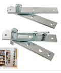 Heavy Duty Pivot Door Hinge Set, Stainless Steel Hidden Door Hinges for Bookshelf Doors, Invisible Pivot Hardware, 360 Degree Rotation