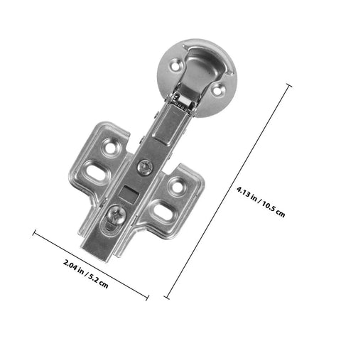 Hydraulic Damping Cabinet Hinge With Quiet Closing Stainless Steel, Two Pack, Soft Close, Rust Resistant, 4.13x2.04 inches
