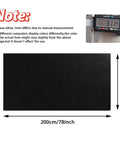 MOTUKA black suede headliner fabric with foam backing, 200 cm by 150 cm (79 by 60 in) for automotive or home use