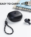 True Wireless Earbuds Pack Straight Fire Deep Bass And 30 Hour Playtime With Customizable App Controls Ergonomic Fit For Commutes Gym Sessions Or Chill Vibes Crisp Audio Output Guaranteed Daily in a pocket-sized case with strap.