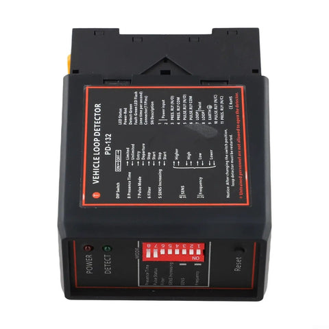 Pro Grade Vehicle Loop Detector For Automatic Doors And Parking Gates With Four Level Sensitivity And ABS Housing 78x40x108mm