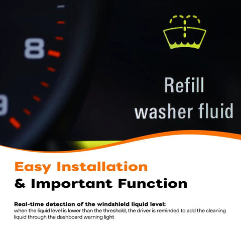 Washer Fluid Level Sensor For Cadillac Escalade 2007 2014 And Chevy Avalanche Silverado Suburban 2007 2013 2011 2014 Replacement Easy Install High Quality Plug And Play dashboard warning icon