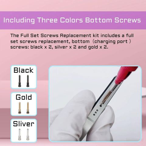 Complete Inner Screws Set And Full Internal Metal Bracket Kit For iPhone 13 Repair DIY handles three color bottom screws