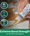 Applying PRO-FIX Long Cure Golf Epoxy For Full Club Set Build With 20 Minute Work Life Pro Grade Extra Strength on a surface