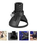 Must Have 2-Piece Mini Rotary Grinding Guide Positioner Precision Tool For Milling Attachment Drill Bit Setup And Depth Control Quick Fix! black rotary tool guide with adjustable depth markings.