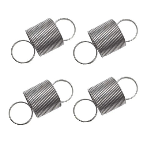 Washer Suspension Rod Kit 4 Pack With Springs Bushings And Balls For Whirlpool Washers Replacement Parts To Stop Vibrations No More Wobble Includes W10400895 Suspension Spring Easy Install Quieter Performance showing coiled springs