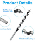 Three Quarter Inch Wood Auger Drill Bit With Twelve Inch Length And Hex Shank For Soft And Hard Wood Carbon Steel Construction Job Site Ready For Tree Stumps Plastic And Drywall 20 Mm By 300 Mm