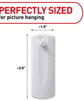 Sticky Nail Sawtooth Picture Hangers 3 Pack Damage Free Wall Mounts With No Tools Adhesive Each Hanger Holds Up To 5 Lbs, dimensions 1x3 inches