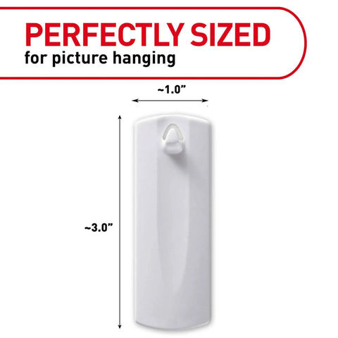 Sticky Nail Sawtooth Picture Hangers 3 Pack Damage Free Wall Mounts With No Tools Adhesive Each Hanger Holds Up To 5 Lbs, dimensions 1x3 inches