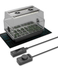 Heavy Duty Humidity Dome Germination Kit With Full Spectrum LED Grow Light Bars Using Samsung LM301H EVO LEDs, Heat Mat, 3mm Dome