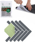 Non Slip Rug Grippers For Area Rugs Pack Of 9 Reusable Washable Anti Slip Corner Pads With Double Sided Tape Keeps Rugs Flat