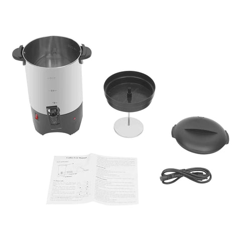 5.2L Heavy Duty Large Capacity Commercial Coffee Urn With Quick Brew For Offices, Catering And Churches, 30-Cup Percolator