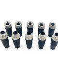 M12 4 Pin A Code Straight Circular Sensor Aviation Connector Kit Waterproof IP67 unshielded plugs for industrial wiring