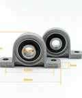 Beefy Zinc Pillow Block Bearing Bracket Fits 8mm Shaft Motors and Engines with Smooth Rotation and Strong Wear Resistance Works for Heavy Loads Garage Repairs and Shops 10 Pack of Sweet Value Units for Quick Fixes, 8mm zinc pillow block bearing