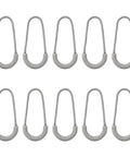 10 Pack Heavy Duty U Shape Zipper Pulls For Backpacks Luggage And Clothes With Nylon Rubber Grip 3Mm Cord Replacement Zips In Gray
