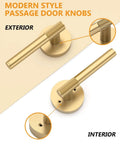 Champagne Bronze Passage Door Handles Set Six Pack Built To Last Heavy Duty Interior Door Levers