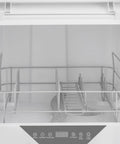 Interior view of Compact Countertop Mini Dishwasher With Four Washing Modes And Heavy Duty Rust Proof Rack.