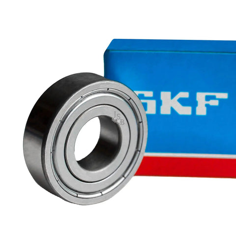 6209-2Z C3 Shielded Ball Bearing with metal shields, shown in front of a branded blue and red box, built for industrial projects.