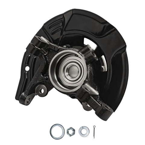 Front Steering Knuckles And Wheel Hub Bearings Kit For 2011 Hyundai Sonata 2.4L With Sport Suspension FWD Replacement