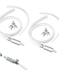 One Way Brake Bleeder Hose Kit With Built In Bleeder Valve, Easy No Mess Car And Motorcycle Brake Bleeding Tool Set, 2 Pack with metal clips