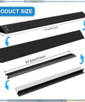 Three Pack Range Rear Filler Kit 30 Inch Triangular Fill Strip Cooktop Trim Kit With Screws Install Tools Gap Cover for Stove and Counter 21 Inch Gap Filler and Stove Side Gap Guards size diagram