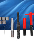 M18x1.5 Helicoil Thread Repair Tool Kit Internal Thread Inserts Pack Of 10 For Auto Repair And Home Mechanics, DIY Grade High-Strength
