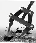 Heavy Duty Motorcycle Chain Tensioner Tool Multi Purpose Foolproof Chain Adjuster And Rugged Sprocket Cutter For Bike Repair DIY Mechanic Garage Project No Sweat close-up of rugged forged steel design.