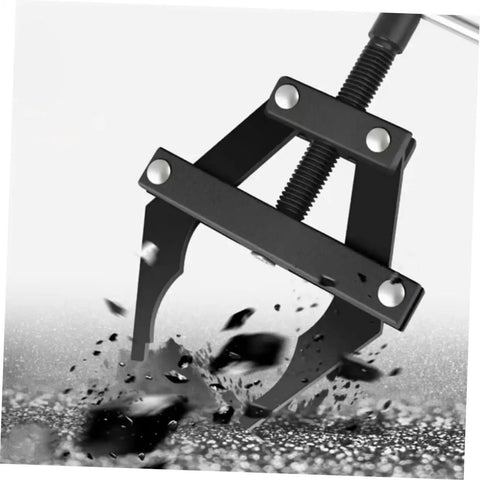 Heavy Duty Motorcycle Chain Tensioner Tool Multi Purpose Foolproof Chain Adjuster And Rugged Sprocket Cutter For Bike Repair DIY Mechanic Garage Project No Sweat close-up of rugged forged steel design.