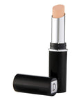 Quick Fix Concealer Stick Soft Ivory Lightweight Vegan Formula Paraben Free And Fragrance Free in twist-up tube on white background.