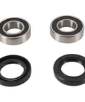 Wheel Bearing Kit PWFWK-S44-000 For Suzuki GSX R600 2011 2016 GSX S750 2016 GSX S1000 2017 And GSXR750 2017 OE Replacement With Double Sealed Bearings To Restore Smooth Steering And Precise Braking Control, four sealed bearings