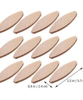 100 Piece Pack Beech Wood Joining Biscuits Deliver Rock Solid Bonds When Gluing Wooden Boards Together While Making Carpentry Work Dead Simple With Every Biscuit Joiner, natural beechwood biscuits, oval shape, 0.9 x 2.2 in
